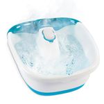 HoMedics Bubble Mate Foot Spa, Toe-touch control, Heat maintenance helps maintain warm water temperature, Removable pumice stone, FB-55