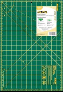 OLFA Double-Sided Self-Healing Rotary Mat 12"X18"-Green - 1160024