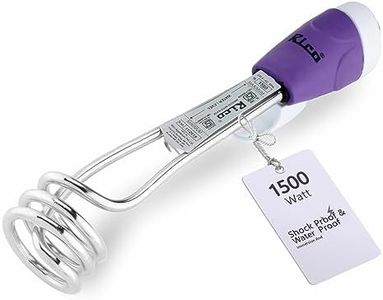 Rico IRPRO 1500w Shockproof Japanese Technology Electric Water Heater Immersion Rod With Waterproof & Protection | Instant Heating With Bucket Holder | ISI Certified 2 Year Replacement Warranty