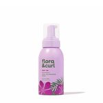 Flora & Curl Sweet Hibiscus Curl Volumizing Foam | Lightweight Botanical Styling Mousse with Aloe Vera, Rice & Soy Protein, Hibiscus Extract & Sweet Almond Oil | for All Curl Types | 300ml