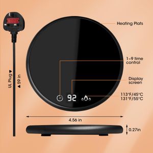 Electric Coffee Mug Warmer – Desktop Beverage Heater Plate