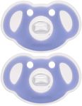 Mombella Koala Pacifiers 0 Months+, Silicone Baby Pacifier for Breastfed Babies, Soft Nipple Newborn Soother, BPA-Free, Orthodontic, Symmetrical Curves Shield Design, Night Time 2 Pack