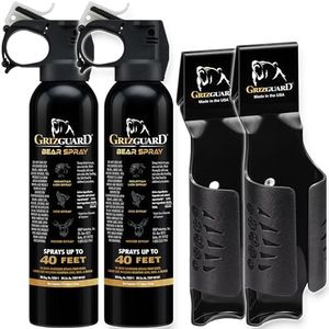 UDAP Griz Guard Bear Spray 2 Pack with Holster