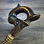 Canes Walking Sticks Cane Reeds Stick Wooden Handmade Carving Men Accessories Grandma Grandpa Gift Sticks (Horse Black)