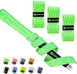 SAPLIZE Golf Grip Wrapping Tapes, 15-Pack Tacky PU Overgrip Tapes, New Regripping Solution for Golf Club Grips, Fluorescent Green