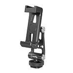 SMALLRIG Metal Camera Phone Mount with Cold Shoe, Universal Cell Phone Mount Adapter Support Free adjustment Joints, Phone Tripod Mount for iPhone 15 14, for Samsung Galaxy etc. - 4382