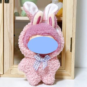 Labu Pendant Clothes Skirt Change 17cm can wear Onesie (Pink Rabbit Lamb Fleece Onesie)