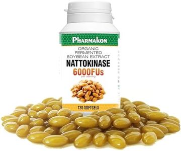PHARMAKON Nattokinase, Bioavailable Soft Capsules, Organic Fermented Soybean Extract, 6000 FUs per Serving