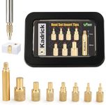 Kadrick Soldering Tips/Heat Set Insert Tips - for Heat set Inserts,7 Tips for Threaded inserts M2 M2.5 M3 M4 M5 M6 M8, Heat Set Insert Tool for 3D Printer Users,Compatible with 900M/T18/FX-888D Irons