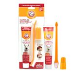 Arm & Hammer SFB8191PS Clinical Care Gum Health Toothbrush & Toothpaste Set in Chicken Flavor, Single Pack