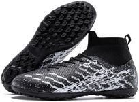DGJG Kids Indoor Soccer Shoes for Boys & Girls, High-Top Easy On