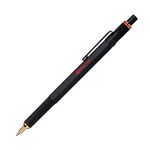 rOtring 800 Ballpoint Pen | Medium Point | Black Ink | Black Barrel | Refillable