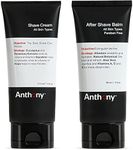 Anthony Shave Cream, 6 Fl Oz, and Anthony Aftershave Balm, 3 Fl Oz