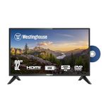 Westinghouse 32 Inch TV with DVD Player Built in, 720p HD LED Small Flat Screen TV DVD Combo with HDMI, USB, & Parental Controls, Non-Smart TV or Monitor for Home, Kitchen, or RV Camper