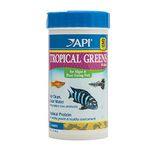 API Tropical Greens Flakes Tropical Fish Greens Flakes Fish Food 2.1-Ounce Container