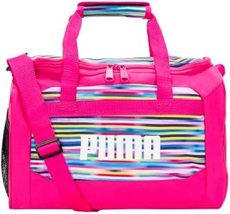 PUMA unisex child Evercat Transformation Jr duffel bags, Pink/Multi, One Size US