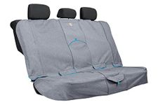 Kurgo Dog Seat Cover | Car Bench Seat Covers for Pets | Dog Back Seat Cover Protector | Water Resistant for Dogs | Contains Seat Anchors | Scratch Proof | Cars | Wander | 55" | Heather Charcoal Grey