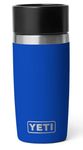 YETI Rambler 12 oz (355 ml) Coffee Travel Bottle with 100% Leakproof Hotshot Commuter Cap, Vacuum Insulated Stainless Steel Tea & Coffee Cup Travel Mug, Royal Blue