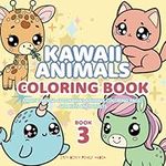 KAWAII Animals Coloring Book: More Than 50 Cute Coloring Pages For Kids And Adults: Relax, Learn, and Color Animals from Around the World (KAWAII Coloring Book)