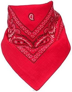 100% Cotton 1pcs, 6pcs or 12pcs Pack Bandanas with Original Paisley Pattern Colour of Choice Headwear/Hair