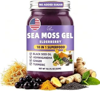 Sea Moss Gel 18.5 OZ, Irish Wildcrafted Seamoss Gel, Elderberry Flavor