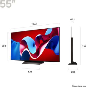 LG 55" OLED 4K Smart TV – Ultra HD HDR, ThinQ AI