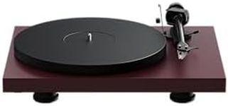 Pro-Ject Debut EVO 2, Next Generation Audiophile Turntable with Carbon Fiber tonearm, Electronic Speed Selection and pre-Mounted Pick it MM EVO Cartridge, Made in Europe (Wine Red Satin)