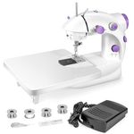 JNBGTU Small Sewing Machine for Kids & Beginners, Mini Electric Sewing Machine - Dual Power Modes, Dual Control and LED Lighting, Portable, Perfect for DIY, Home Use, and Crafts
