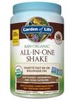 Garden of Life Raw All-in-One Nutritional Shake, Chocolate Cocoa, (28 servings- 1017g) Packed with 20 grams of Certified Organic Plant Protein packed with incredible nutrition to help build lean muscle. Assists in the building of lean muscle when combined with regular training and a healthy balanced diet