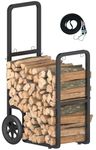 Ardier Firewood Log Cart Carrier, Black