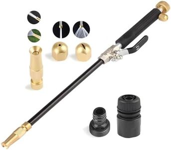 Jet Nozzle High Pressure Hose Nozzle, Jet Nozzles, Pressure Washer Gun, Power Washer Wand High Pressure Washer Tools with 3 Different Nozzles and Hose Quick Connectors,5000 PSI