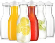 6 Pack Large 50 Oz Water Carafe wit