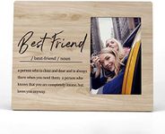 FONDCANYON Best Friend Definition Picture Photo Frame,Bestie Bff Friend Picture Frames,Best Friend Friendship Gifts For Men Women Friends Birthday Christmas Girls (4x6 Inch Photo)