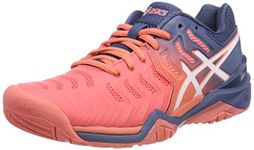 ASICS Gel-Resolution 7 Tennis Shoes, Red (Papaya/White 701), 3.5 UK