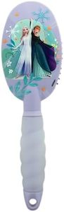 DISNEY - Brosse à Cheveux Ergonomique - Démêlante - Elsa - La Reine Des Neiges - Produit Officiel Disney