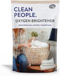 Clean People Natural Oxygen Brightener Stain Remover - Natural Bleach Alternative, Plant Derived Ingredients, Brightens Dull Whites AND Colors - Natural Stain Remover for Laundry - 41 oz