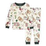 Burt's Bees Baby Baby Girls' Pajamas, Tee and Pant 2-Piece Pj Set, Cute as a Button, 18 Months