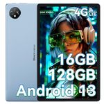 Android 13 Tablet Blackview Tab 80 WiFi Tablets, 16GB+128GB/TF 1TB 7680mAh, 10.1 Inch HD+IPS Display 13MP+8MP Daul Camera, Android Tablet with GMS Certified Octa-Core/GPS/OTG, Blue