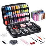 Sukh Sewing Kit Sew Kit - Sewing Kit for Adults 86 Pcs Sewing Supplies for Home Travel Emergency Sewing and DIY lncludes 24 Spools of Thread Sewing Needles Scissors Tape Measure and Other Sewing Kits