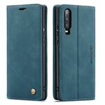 QLTYPRI Case for Huawei P20 Pro, Vintage PU Leather Wallet Case with Credit Card Slot Holder Stand Function Magnetic Closure Shockproof Flip Cover for Huawei P20 Pro - Blue