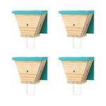 GRTRE 4 Pack Wood Carpenter Bee Tra