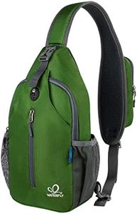 WATERFLY Crossbody Sling Backpack Sling Bag Travel Hiking Chest Bag Daypack