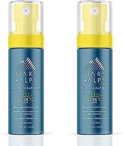 Oars + Alps Face and Scalp Mist SPF 35 Sunscreen, Protects from Blue Light, Summer Splash Scent, Water and Sweat Resistant, 1.5 Fl Oz, 2 Pack