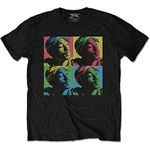 TUPAC SHAKUR Pop Art Rap Music 2Pac Mens Black T-Shirt (Small)