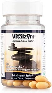 Vitälzym Proteolytic Systemic Enzymes Liquid Gel Capsules with Serrapeptase, Anti-inflammatory Defense Treatment, Immune and Joint Support, Natural Ache Relief Plus Fertility Supplement (60 Capsules)