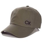 Calvin Klein Mens Cotton Twill Cap - Khaki - One Size