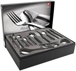 ZWILLING Nottingham Besteck-Set, 68-teilig, Für 12 Personen, 18/10 Edelstahl/Hochwertiger Klingenstahl, Poliert, Silber
