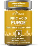 Purge! Uric Acid Flush – Eat & Drink What You Want – Detox and Cleanse with Celery Seed Extract, Tart Cherry & Chanca Piedra for Effective Joint Support & Active Mobility – 60 Soft Vegan Capsules