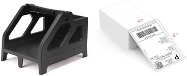 Thermal Direct Shipping Label (Pack of 500 4x6 Fan-Fold Labels)+Shipping Label Holder