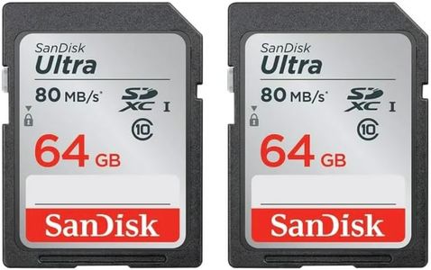 SanDisk Ultra 64GB 2‑pack SDXC UHS-I Class 10 Memory Card